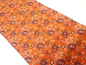 草花模様織出し名古屋帯